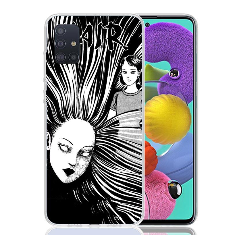 Japanese Horror Comic Anime Phone Case For Samsung Galaxy A52 A32 A22 A12 A02S A50S A30S A51 A31 AA71 Note 20 Ultra 10 S10 Plus