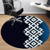 1pc Mandala Pattern Office Round Area Rug,  Mat Suitable For Office, Under Office Chairs Bedroom Living Room Home Decor, Room Deco