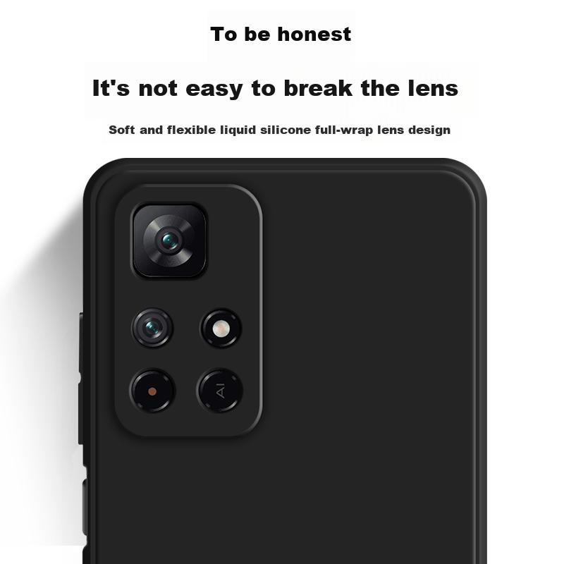 Redmi Note11Pro Phone Case, Xiaomi Redmi Note11Pro+ Full Lens Protection Frosted Anti-Drop Slim Silicone Soft Case - Dark Night Green