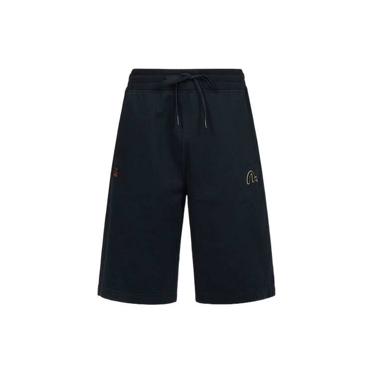 Evisu Голова Будды и Логотип Чайки Вышивка Повседневные Шорты Мужские шорты 2ESHTM3ST569XXCT
