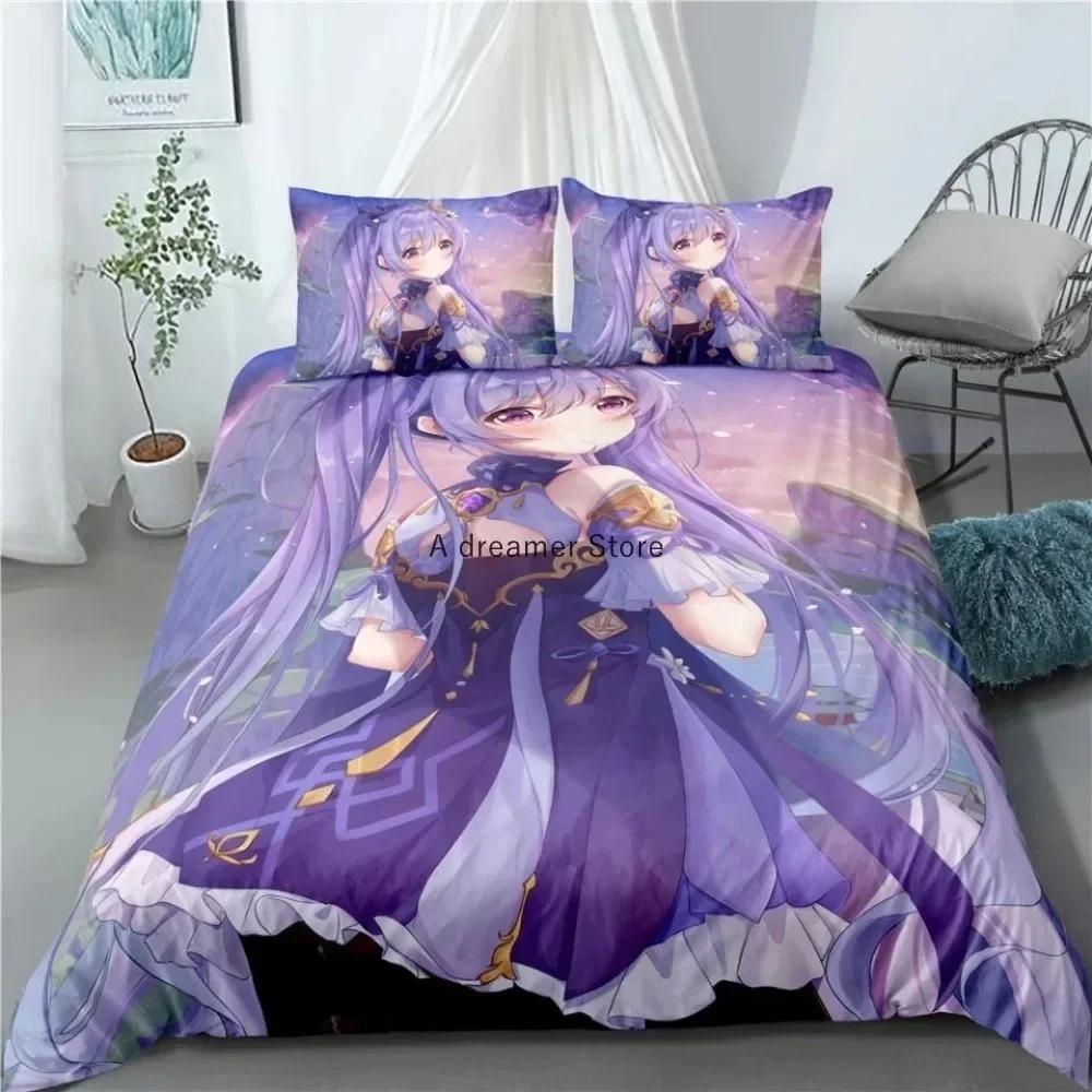 Touhou Project Ремилия Алая Дьяволица Комплект Постельного Белья 3D Печать Подходит для Спальни Мягкий Пододеяльник с Наволочками Домашний Текстиль