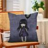 SSantoro GGorjuss Funny Pillow Case Antidustmite Pillowcase Invisible Zipper Silky Short Plush Sofa Cushion Cover