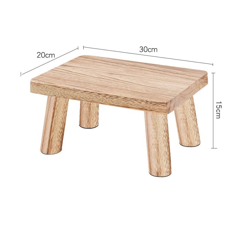 Youshu Solid Paulownia Wood Square Stool