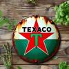 Эксклюзивный металлический жестяной знак Texaco Star Retro Винтажное настенное искусство Декор для дома