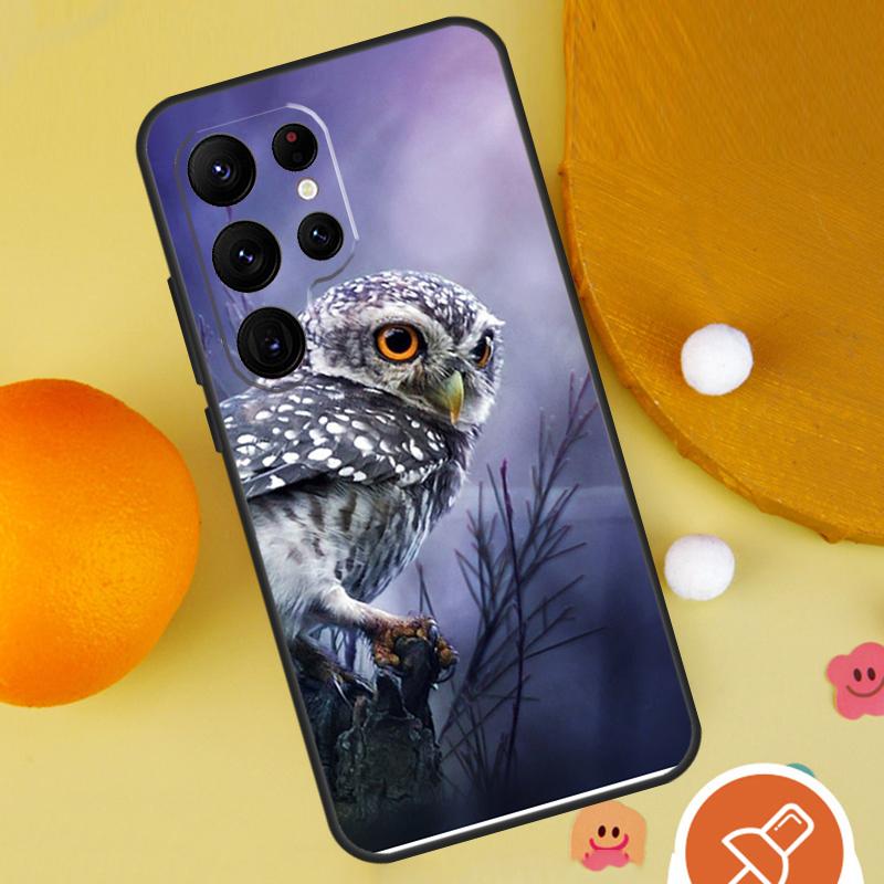 Мультяшный чехол-сова для Samsung Galaxy S25 Ultra S24 S23 S22 Ultra S9 S10 S20 Plus S21 FE Funda Чехол