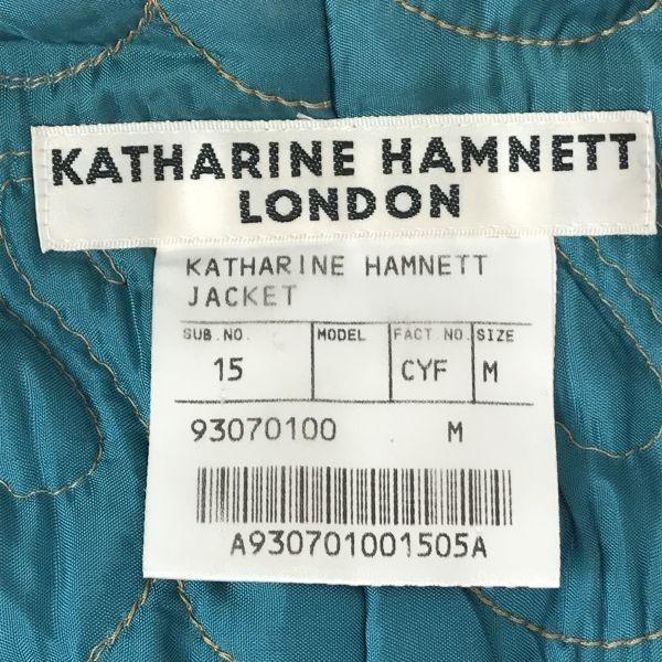 Сделано в Японии / KATHARINE HAMNETT / Стеганый приталенный пиджак / Осень-Зима [Женский M / Черный] Бомбер / Верхняя одежда(ИСПОЛЬЗОВАЛ)