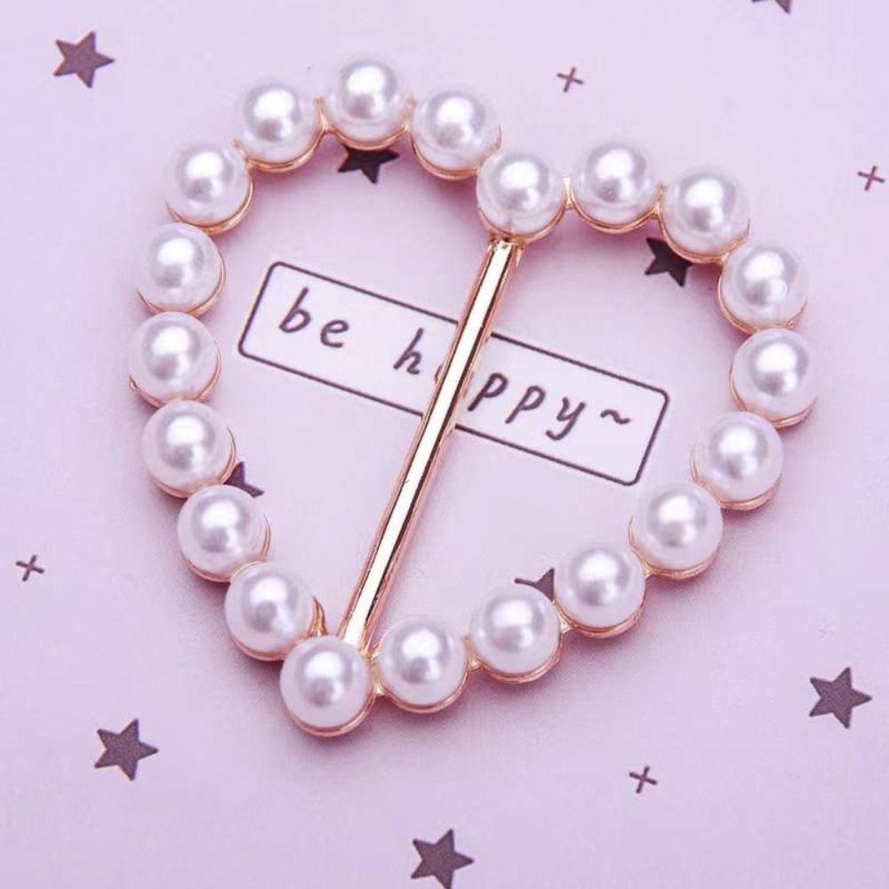 Clothes Hem Clothes Corner Buckle Pearl Shirt Corner Buttons Creative Silk Scarf Buckle