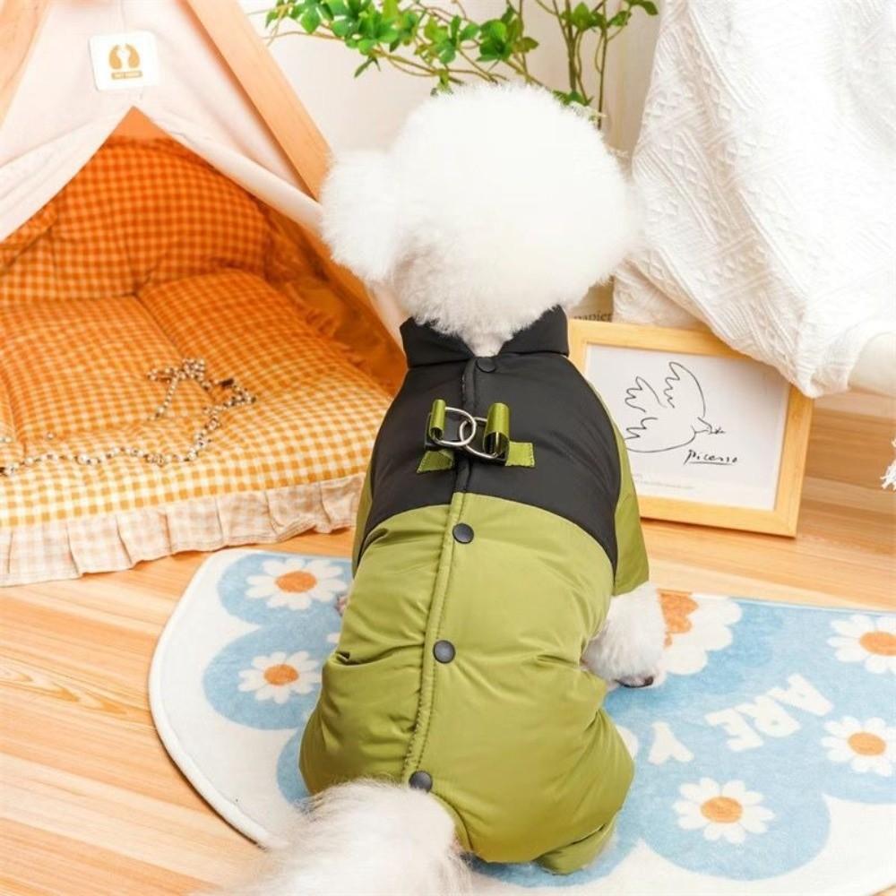Windproof Protective Romper Autumn Winter Dog Clothes Outdoor Dog Bodysuit For Puppy Small Dogs