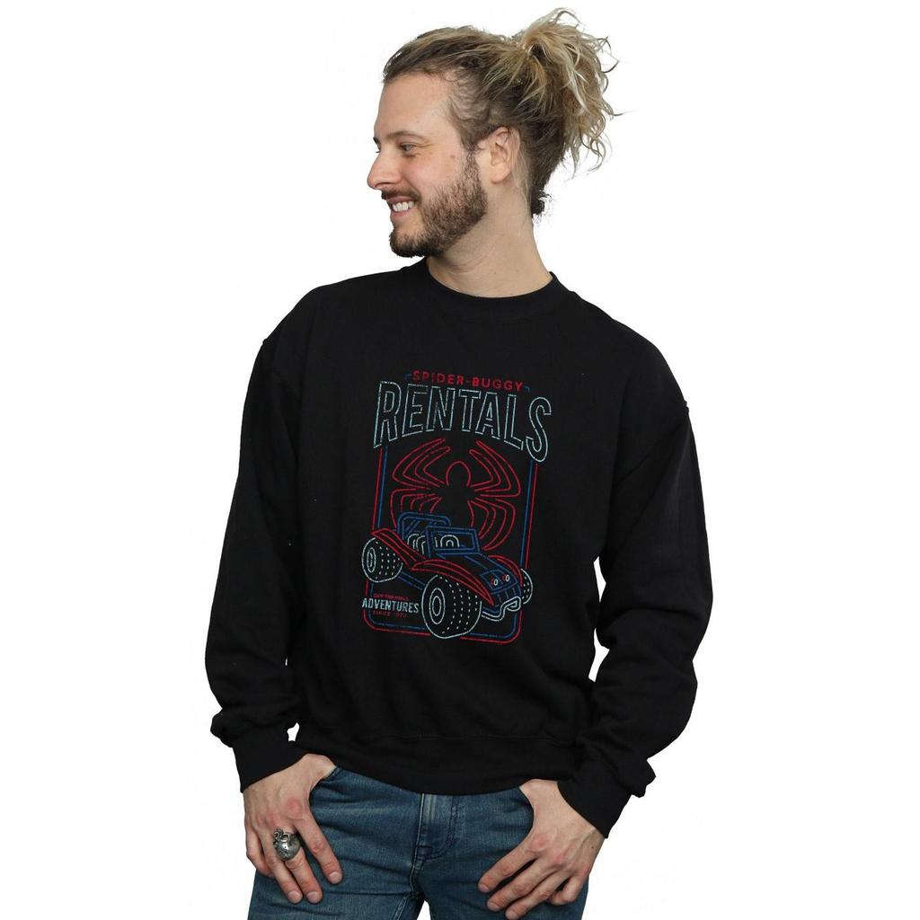 Marvel Mens Spider-Man Spider-Buggy Rentals Sweatshirt