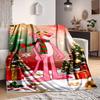 1Pc Pink Panther Christmas Holiday Flannel Fleece Blanket Soft Warm Throw Blanket For Sofa Bed Couch Home Decor Travel Nap Blanket Xmas Gift Q1533