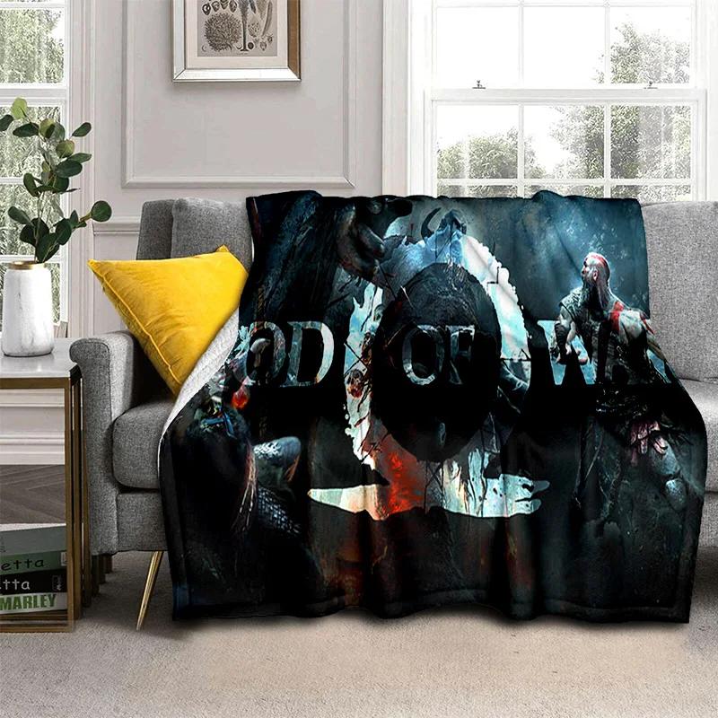 3D God of War Games Gamer Kratos HD одеяло, мягкое одеяло для дома, спальни, кровати, дивана, пикника, путешествия, офиса, одеяло, детское одеяло