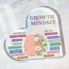 Growth Mindset Heart - Mental Health Affirmation Decor for Therapy & Classrooms