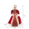 Фигурка Миссис Клаус 45 см в роскошном бархатном платье, украшенная пайетками, Рождественский бабушка-орнамент для стола