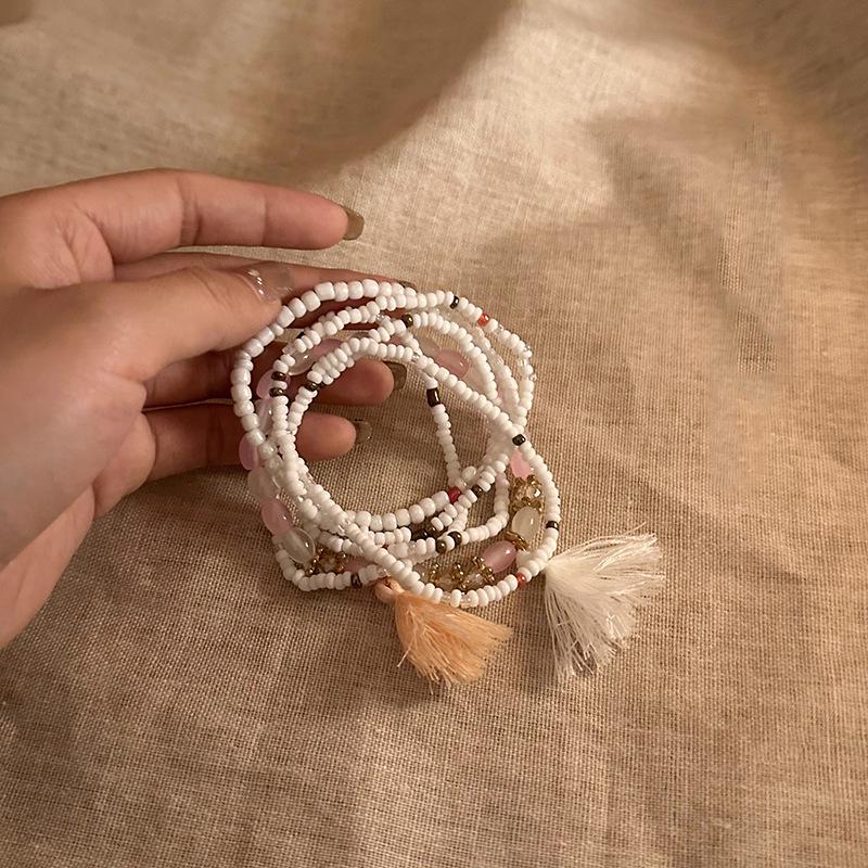 Богемный многослойный браслет Miyuki из бусин: Летние украшения в этническом стиле, легкие, роскошные, в стиле ретро.