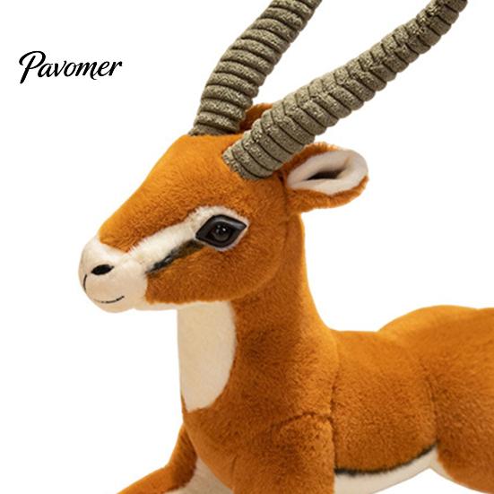 Adjustable Limb Stuffed Antelope Plush Tibetan Doll, Posable Toy, Cute Soft Animal Doll Cuddly Animal, Collectible Gift for Kids Home Decor Toy