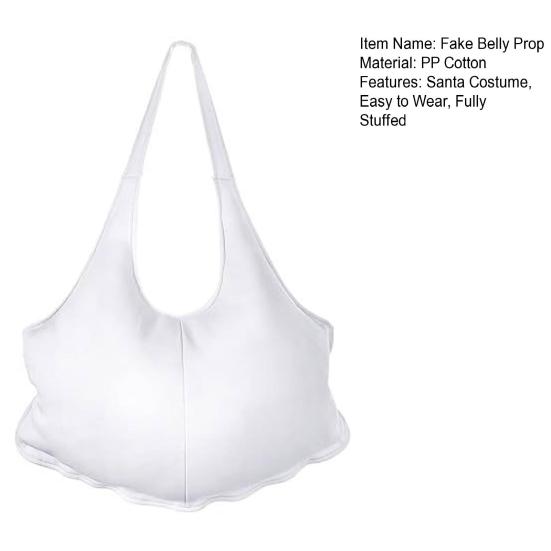 Santa Claus Fake Belly Stuffed Cosplay Tummy Santa Belly Costume for Christmas Halloween Cosplay Dress Up Accessories