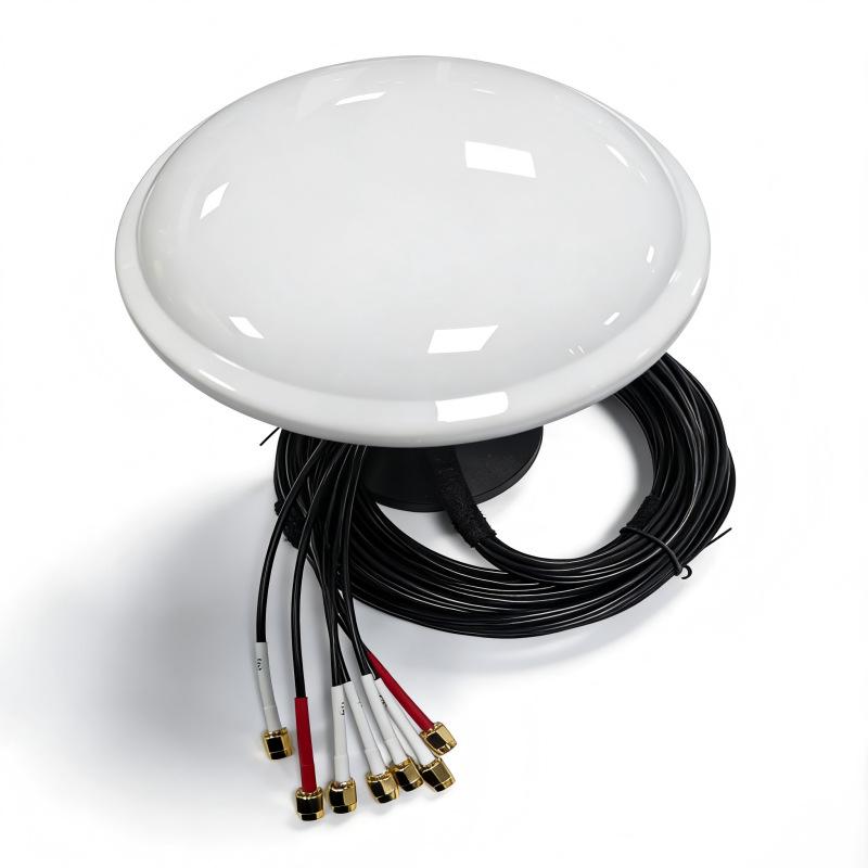 High-Precision 6-in-1 GPS RTK Antenna with 5G/4G/WIFI for Agricultural Machinery