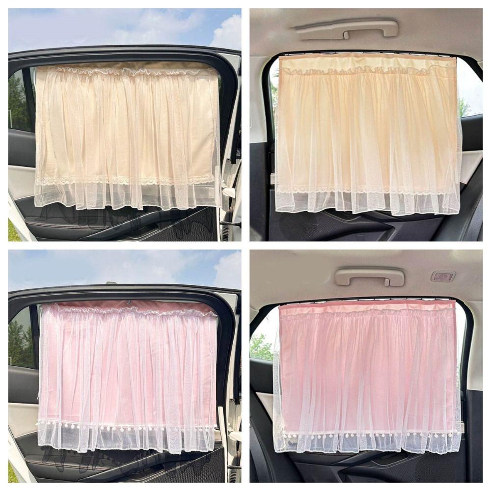 Lace Car Sunshade Curtain UV Protection Baby Car Sunshades Portable Car Window Cover  Rear Seat