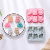 6 Cavity 3D Rabbit Silicone Flexible Food Grade Mould Clay Resin Ceramics Candy Fondant Candy Chocolate Soap Mould