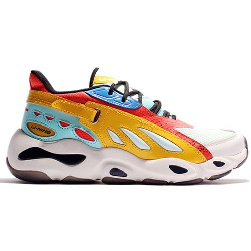 Женские кроссовки Li Ning Chunky, низкие, желто-красные AGLN072-11