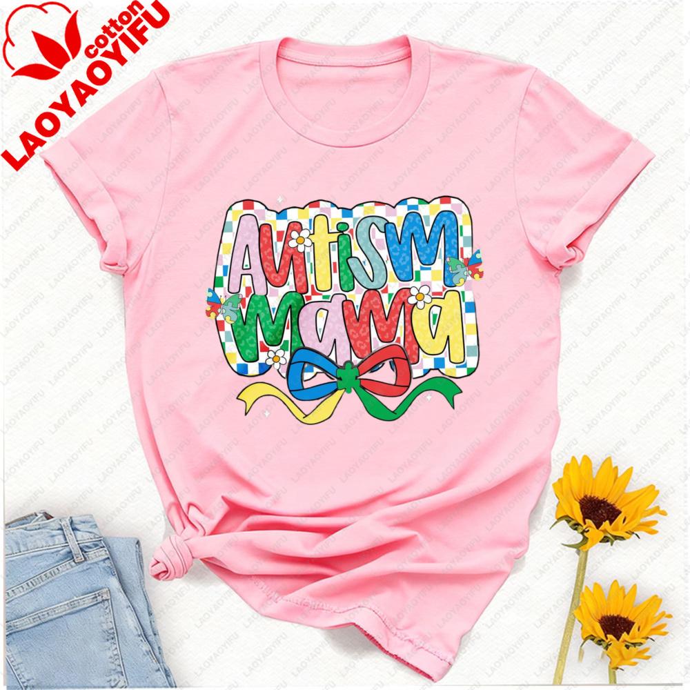 Custom Autism Mama Coquette Tshirt Mothers Day Shirt Coquette Mothers Day Gift Autism Awareness Neurodiversity Vintage Tops