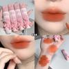 Bear Velvet Lipstick Waterproof Matte Lip Glaze Long-lasting Non-stick Cup Chestnut Red-brown Lip Tint Mud Korean Makeup