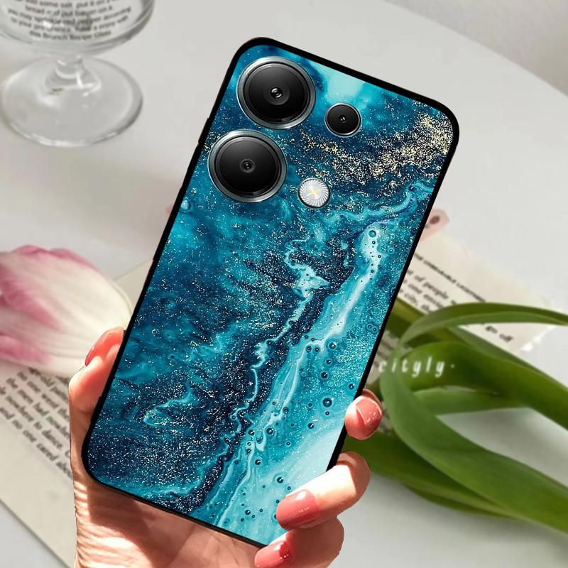 Для Xiaomi Poco M6 Pro 4G Чехол PocoM6 Pro Ударопрочный Мягкий ТПУ Силиконовый Чехол для Телефона Для Poco M6 Pro 4G Funda Capa Мультяшный Корпус