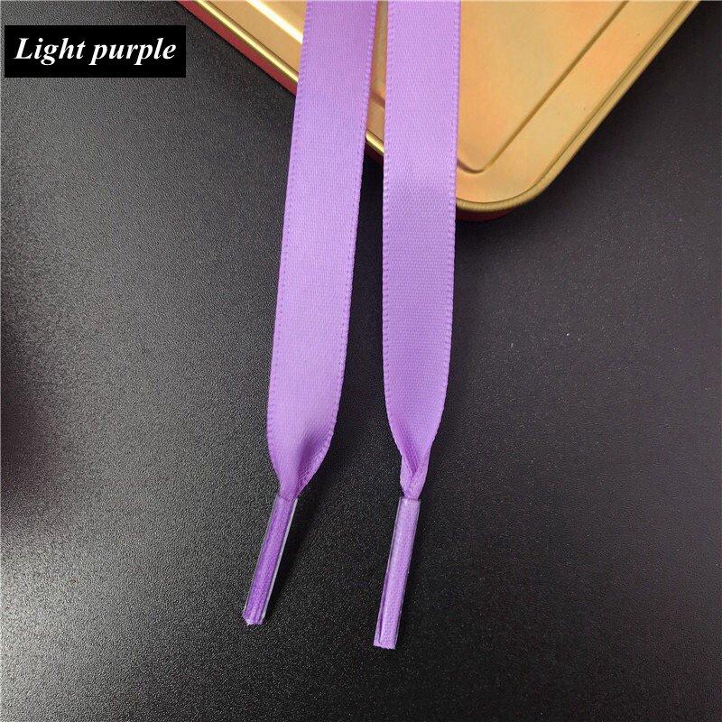 Silk Shoe Laces Satin Ribbon Flat Shoelaces Women Sneakers Shoelace Boots Laces for Shoes Length 80CM 100CM 120CM 150CM