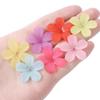 20Pcs Acrylic Beads Matte Solid Five Petal Flower Accessories for DIY Necklace Bracelet Earring Jewelry Making