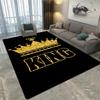 3D Printed KING Carpets, Living Room and Bedroom Decorative Carpets, Kitchen and Bathroom Non Slip Floor Mats, Door Mats