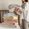 Японское летнее одеяло Muji в полоску из чистого хлопка - Прохладное и комфортное одеяло