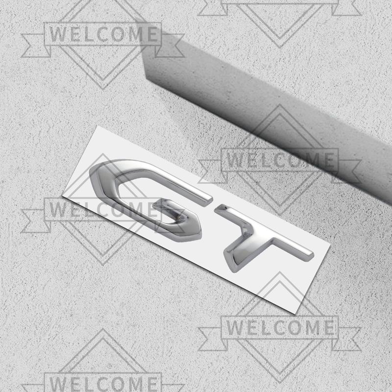 3D Car Stickers GT Emblem Auto Body Badge Trunk Decal For 5008 308 206 3008 2008 4008 RCZ GT Line 208 107 Decoration Accessories