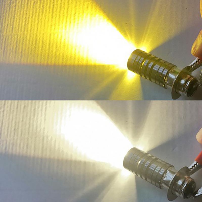 1 шт. универсальные 12 В двухцветные лампы для фар P15D H6 Px15D светодиодные фары для мотоцикла H6 для скутера и мотоцикла