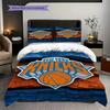 New York Knicks Basketball Spirit Three-piece set(1 * duvet cover + 2 * pillowcase, without core)Bedding set Soft and comfortable