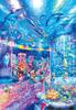 Tenyo In 1000 Piece Glowing Piece Jigsaw Puzzle Disney Night Aquarium Comes with Glue and Spatula Service Card Included [Made Japan] (51x73.5cm)