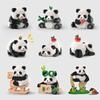 Giant Panda Building Blocks Flower Menglan Puzzle Children's Day Toys