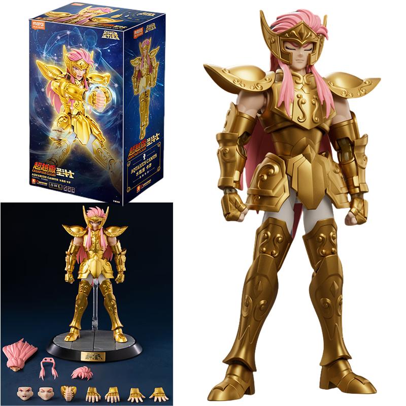 Original Gold Saint Seiya AQUARIUS CYGNUS CAMUS HYOGA CHAMPION CLASS Assembled Action Figure Anime Toys Collection Gift