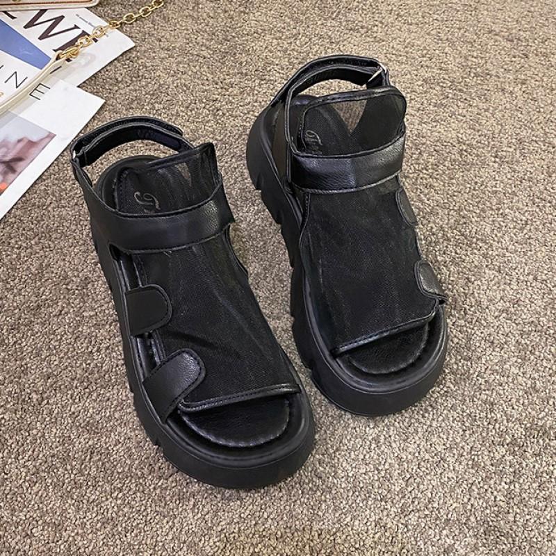 Женские сандалии, новая пляжная обувь в римском стиле, сандалии с открытым носком