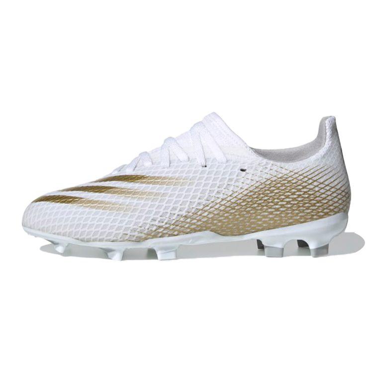 adidas X Ghosted 3 FG Белый Металлик Золотой Меланж Детские EG8210