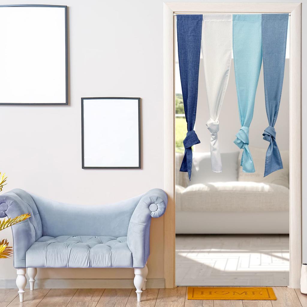 Норен стильная перегородка для комнаты приватность ширина длина 170см занавеска, занавеска, разделитель, занавеска, занавеска, длинная, однотонная, муджи, простая, 4-панельная, градиент,