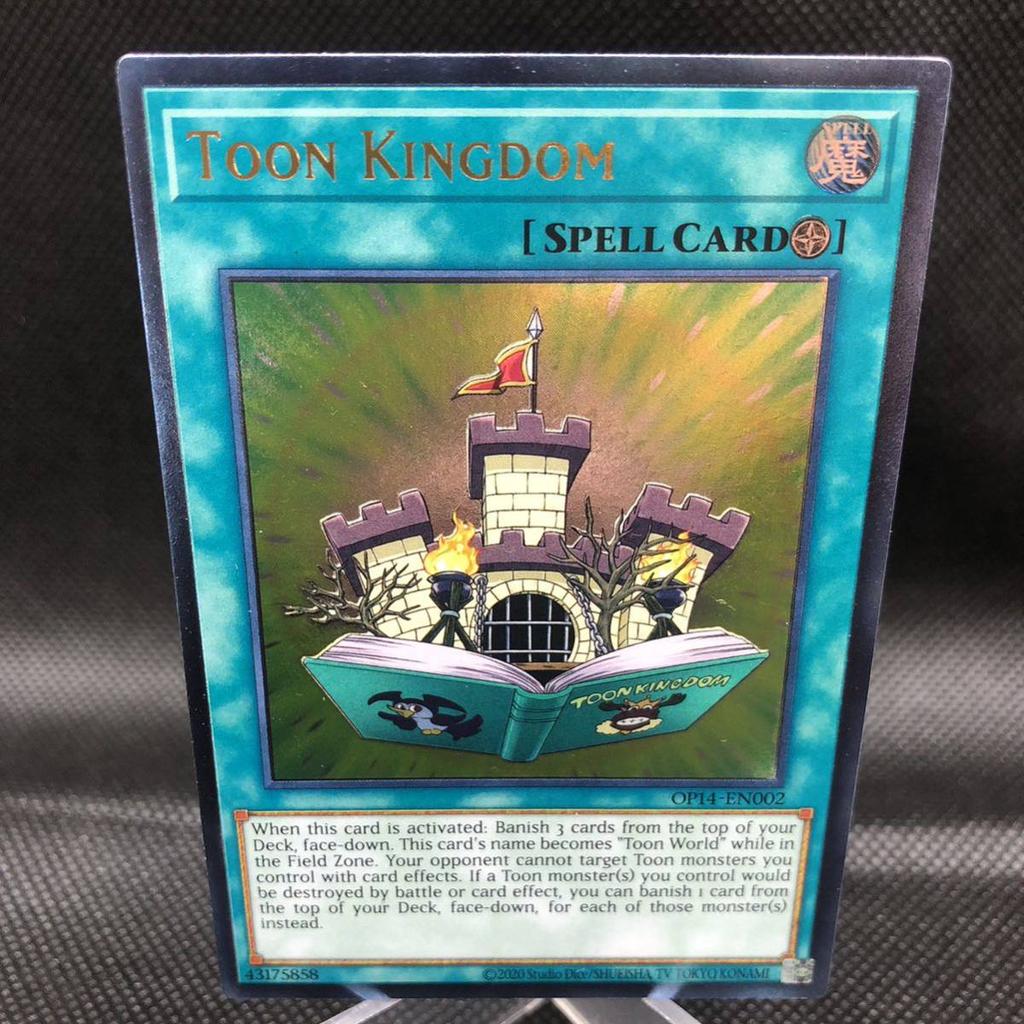 Yu-Gi-Oh! Английская версия Королевство Мультяшек Ультимативно Редкая OP14-EN002 2