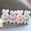 Adorable Plush Bunny Keychain Cute Rabbit Bag Charm Soft Stuffed Animal Doll