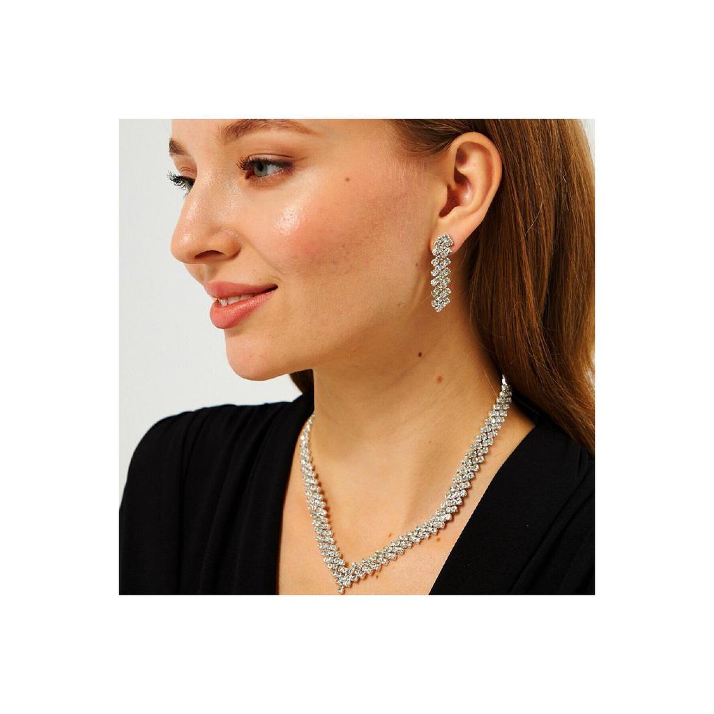 Ожерелье и серьги-колье модели V в форме креста