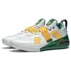 Li Ning Fury Удобная амортизация Нескользящие Низкие Баскетбольные кроссовки Мужские Белый Желтый ABFT019-4