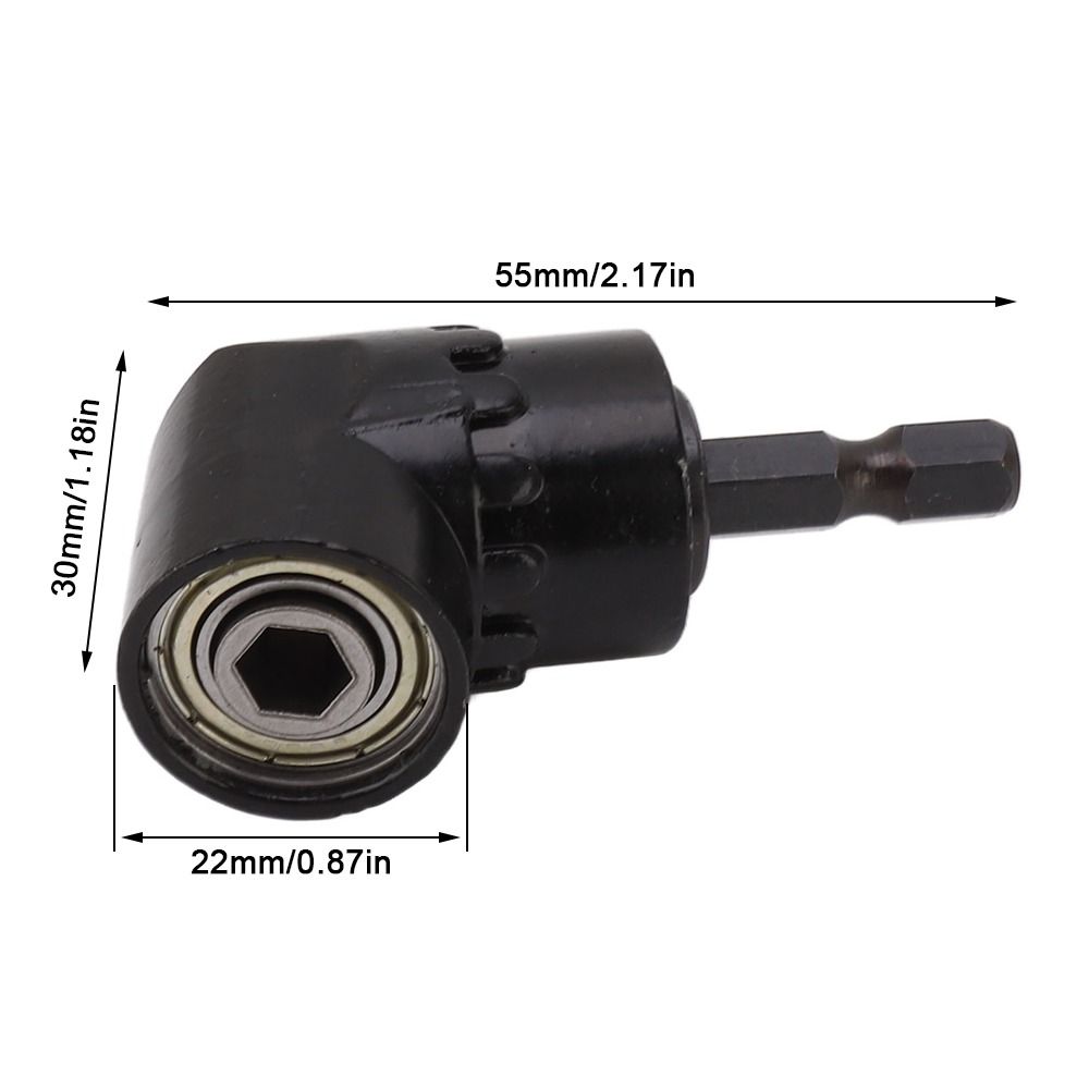 Durable Right Angle Drill Adapter Multifunction Power Screwdriver Adapter Automotive Repair
