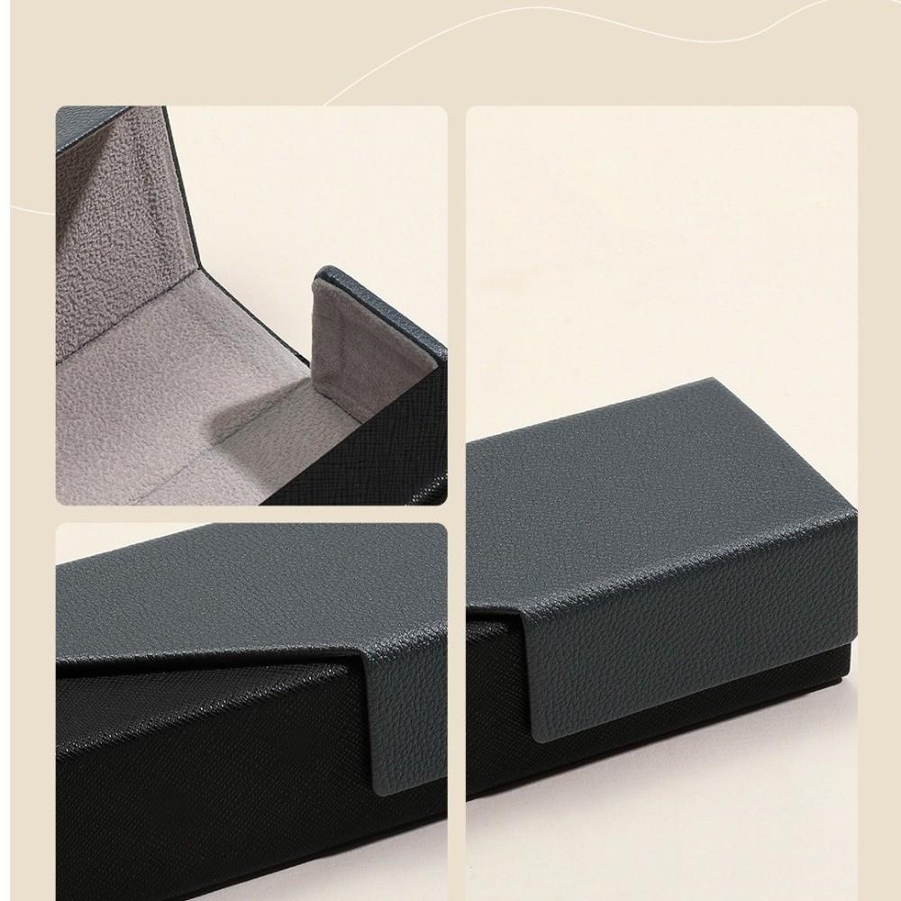 Leather Glasses Case Hard Shell Spectacle Case Vintage Glasses Box for Women Men