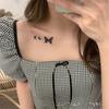Men Women Temporary Tattoos Waterproof Party Decals Clavicle Blue Butterfly Tattoo Stickers