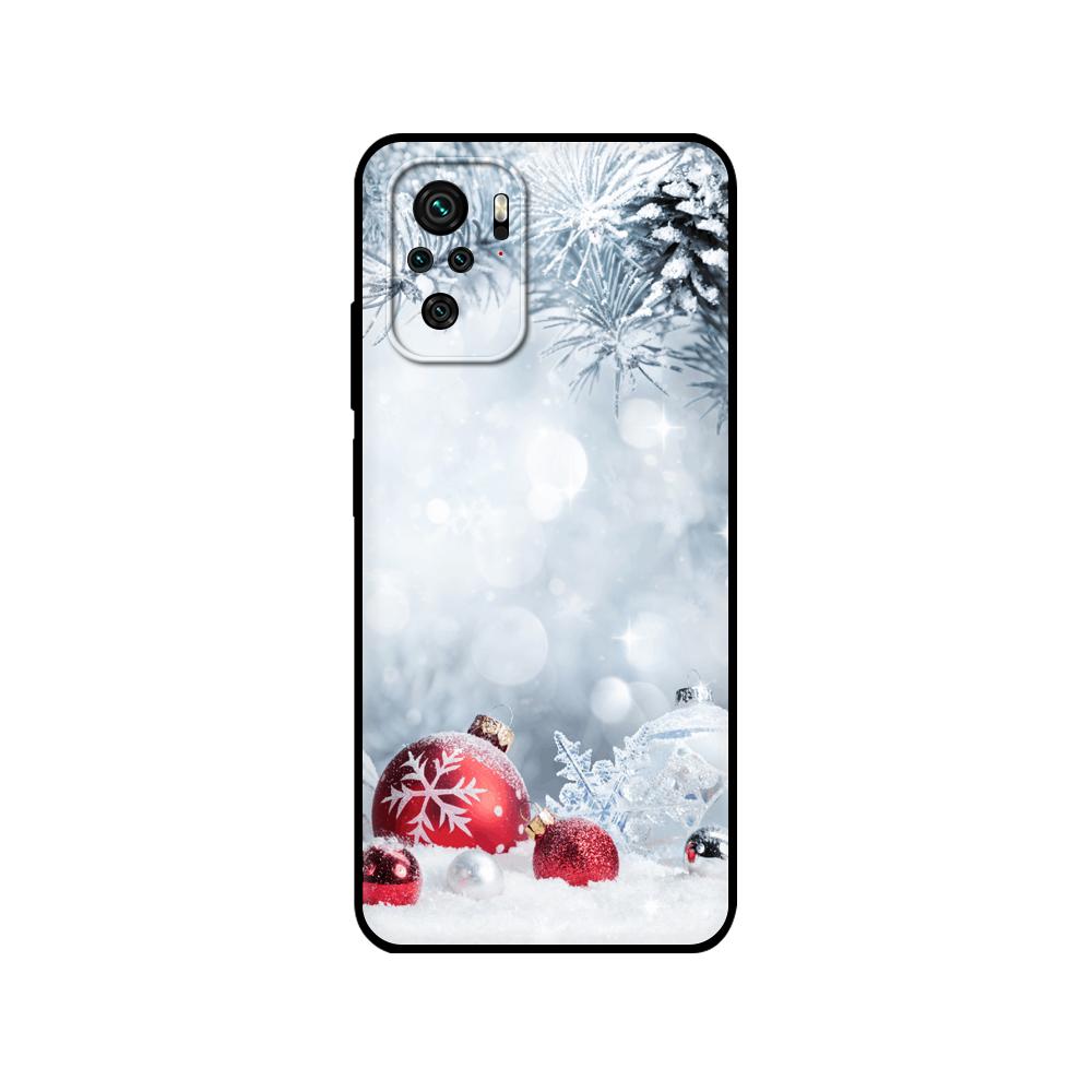 Черный чехол из ТПУ для Xiaomi Redmi 9T, чехол для Redmi Note 9T Note 10, 5G, 4G Pro, 10S, зима, Новый год, Рождество