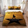 3Pcs Hamilton American Musical Star Bedding Set Quilt Cover Pillowcase Home Christmas Xmas Halloween Gift 1 Duvet Cover 2 Pillowcase M924236