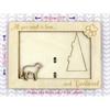 Deerhound, Scottish Deerhound – Photo frame, engraved wooden frame | Art-Dog